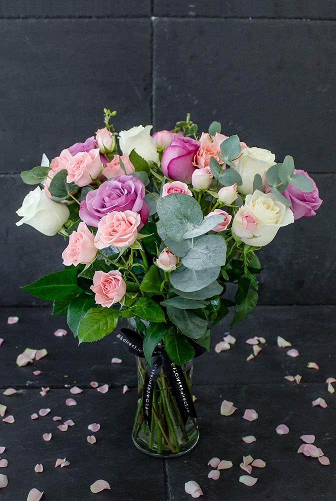 Elegant Blush Bouquet - Harrys Flowers London
