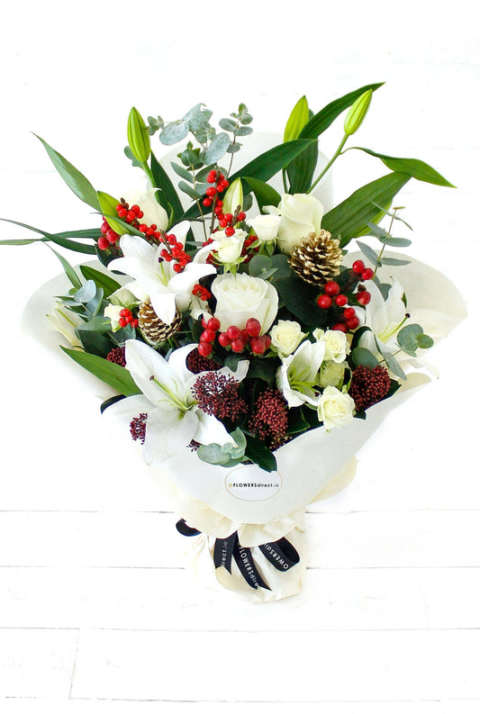 Winter Wonderland Bouquet - Harrys Flowers London