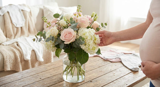 Baby shower flowers for a mum-to-be