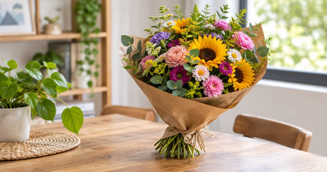 Best eco-friendly flower bouquets with no plastic packaging