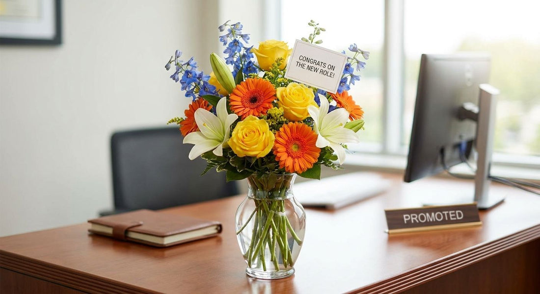 Flowers for a new job or promotion