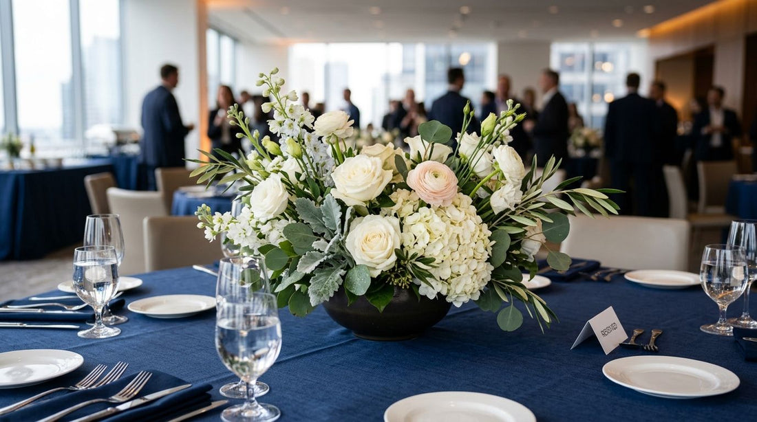 How to select flowers for a corporate event centrepiece