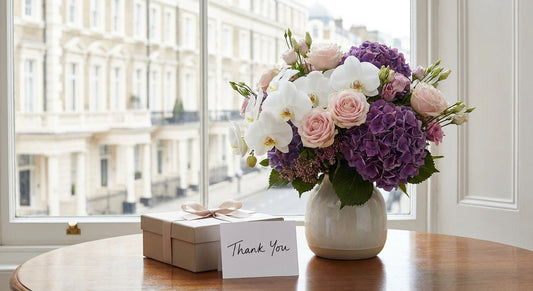 Luxury flower bouquets for a client thank-you gift