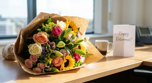 Retirement flowers for a leaving colleague