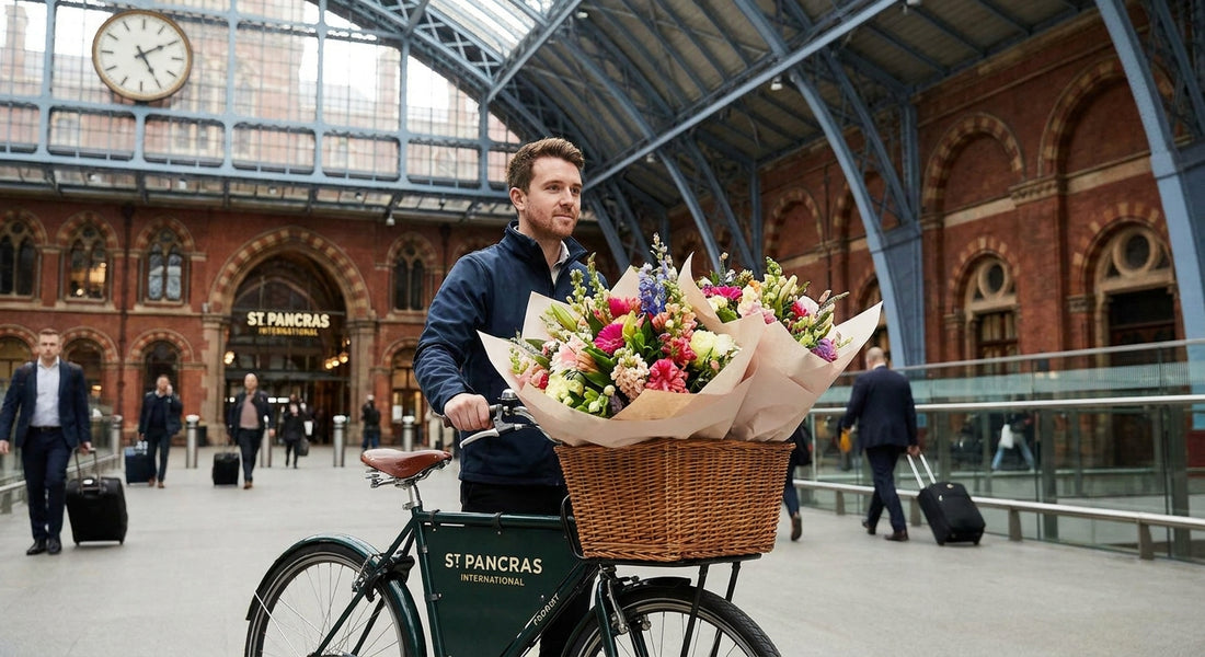 Flower delivery for St Pancras station