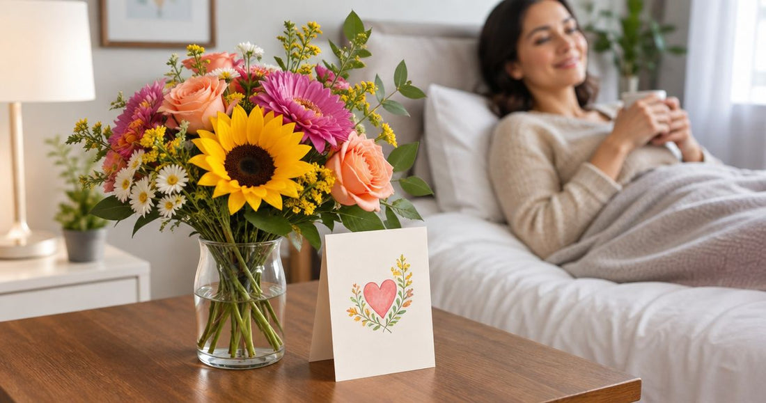 How to write a get-well message to send with flowers