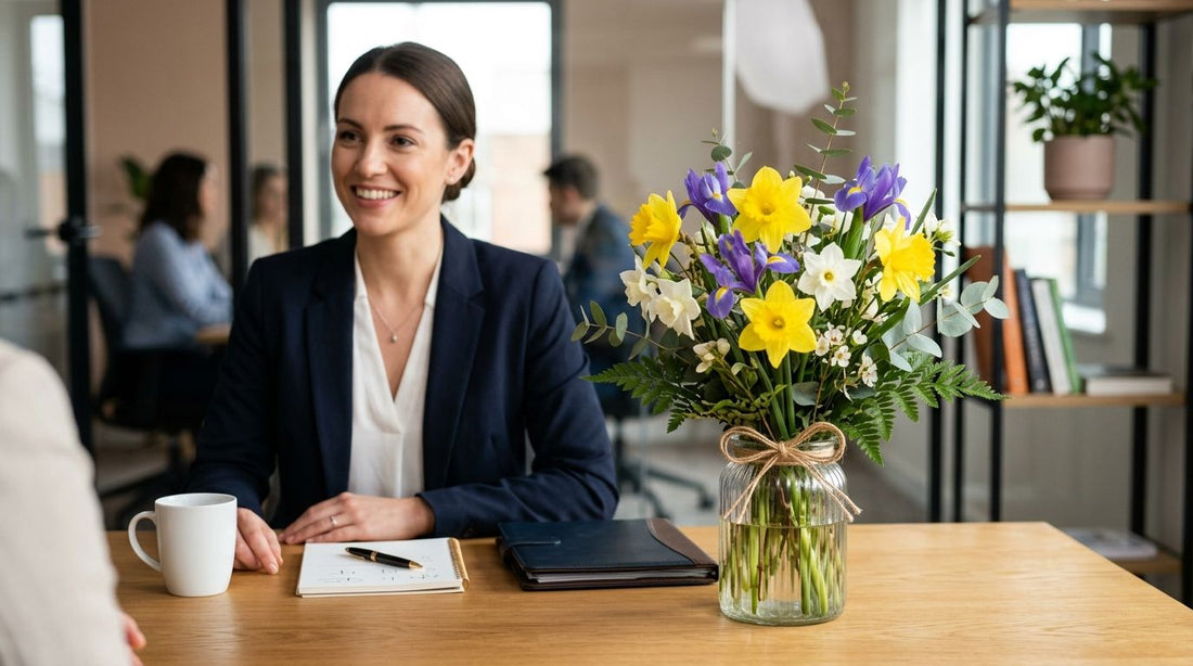 Good luck flowers for a job interview