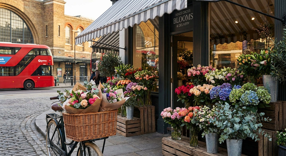 Flower delivery near Kings Cross station