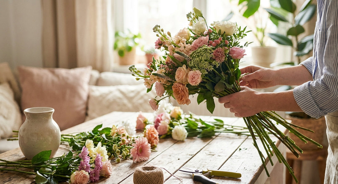 How to arrange a hand-tied bouquet at home