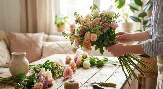How to arrange a hand-tied bouquet at home