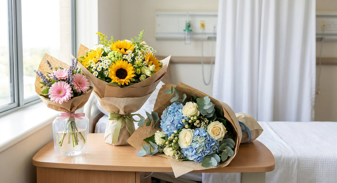 Best hand-tied bouquets for hospital wards with no-vase policies