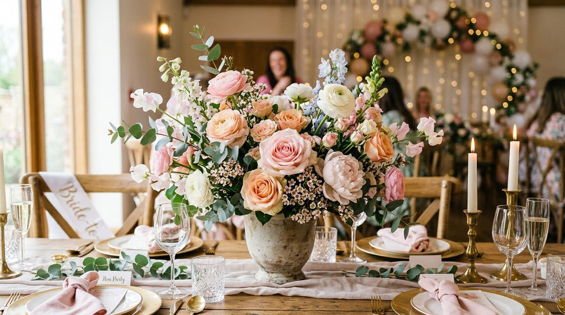 Best flowers for a hen party centrepiece
