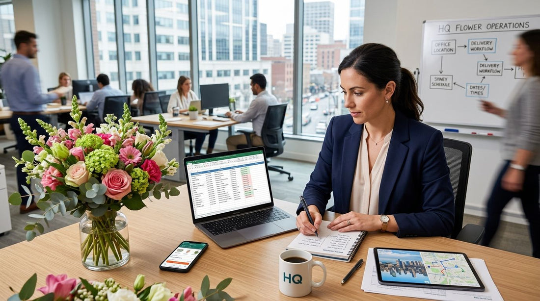 How to plan corporate flower deliveries across multiple offices
