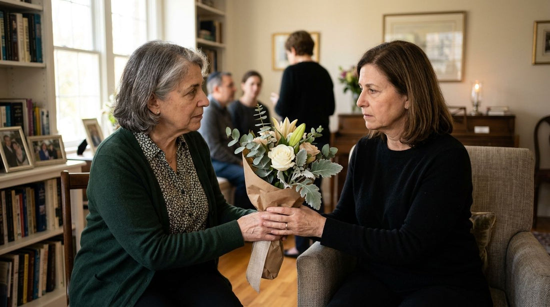 Flowers for a Jewish shiva visit