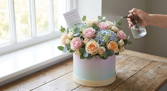 How to keep a hat box flower arrangement fresh for longer