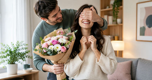 Flowers for a pregnancy announcement surprise