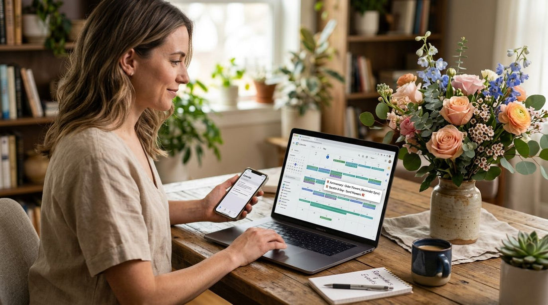 How to connect Google Calendar to automatic flower-date reminders