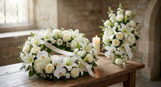Best white funeral flowers for a memorial tribute