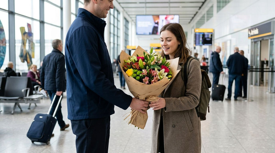 Can you send flowers same-day to a London airport?