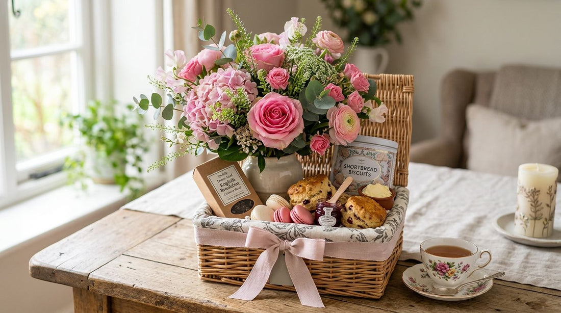 Best flowers and afternoon tea gift hampers for a celebration