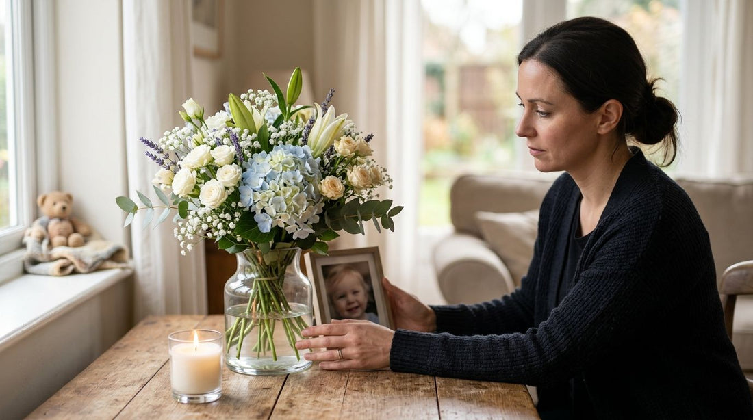 Sympathy flowers for the loss of a child
