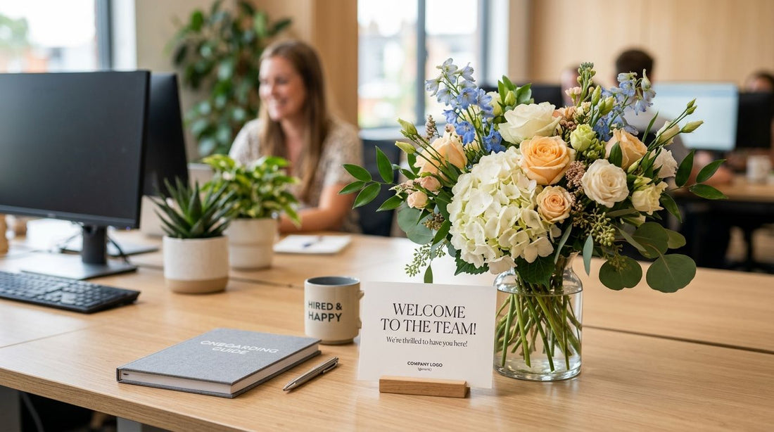 Best welcome flowers for a new employee's first day