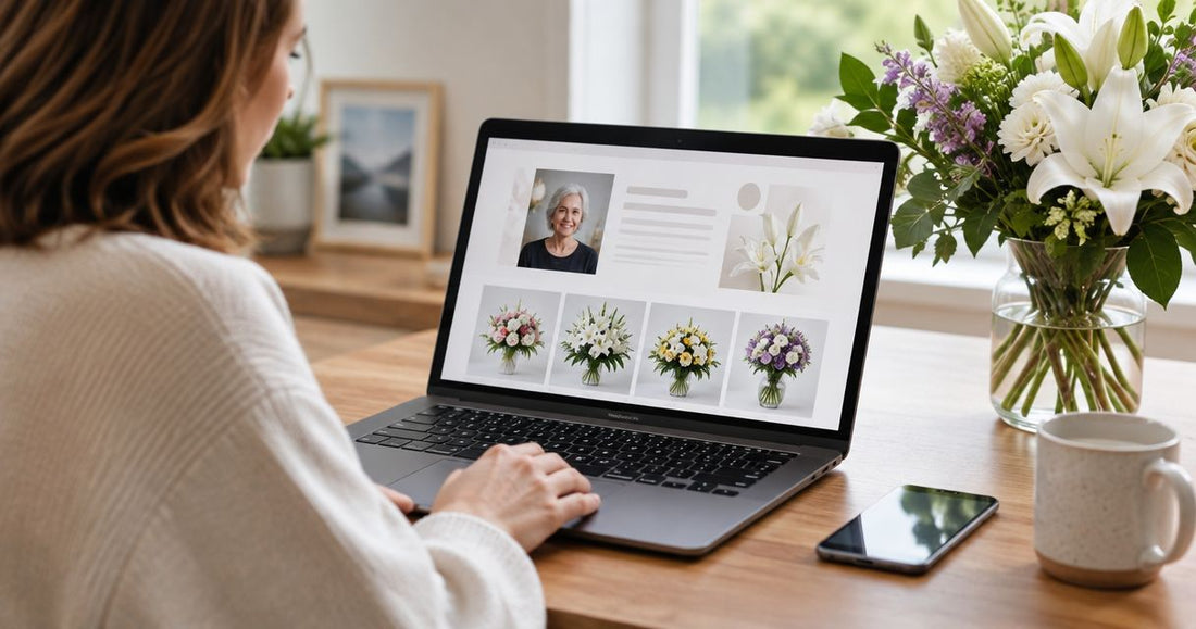 How to connect an online obituary notice to funeral flower ordering