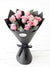 12 Long Stem Pink Rose Hand-Tied - Harrys Flowers London