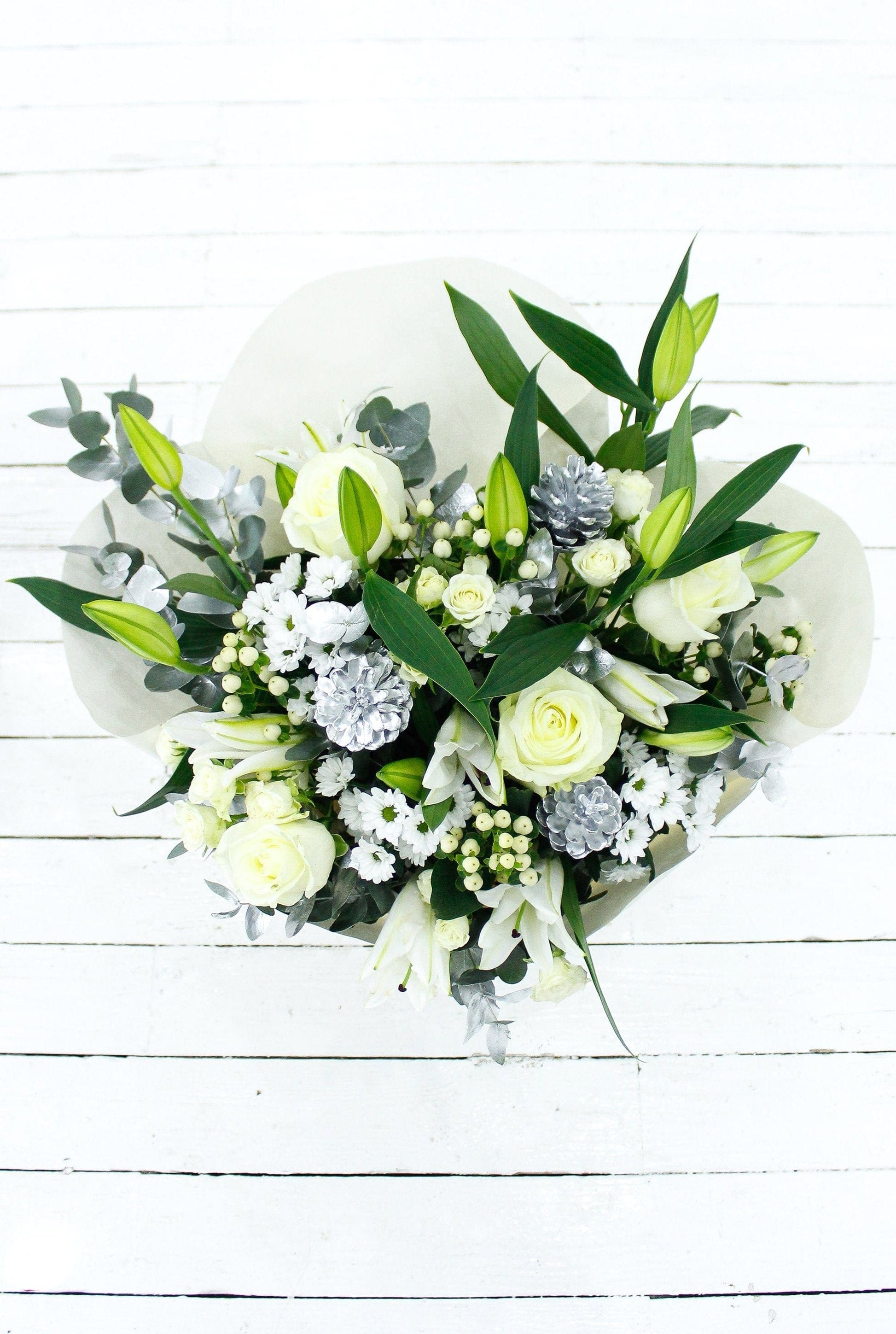 Enchanted Winter Blooms Bouquet - Harrys Flowers London