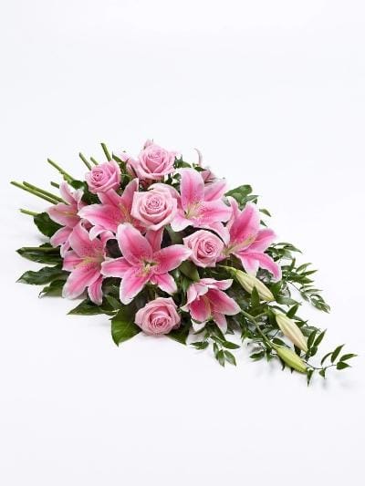 Rose and Lily Spray Pink - Harrys Flowers London