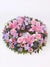 Rose and Lily Wreath Pink & Lilac - Harrys Flowers London