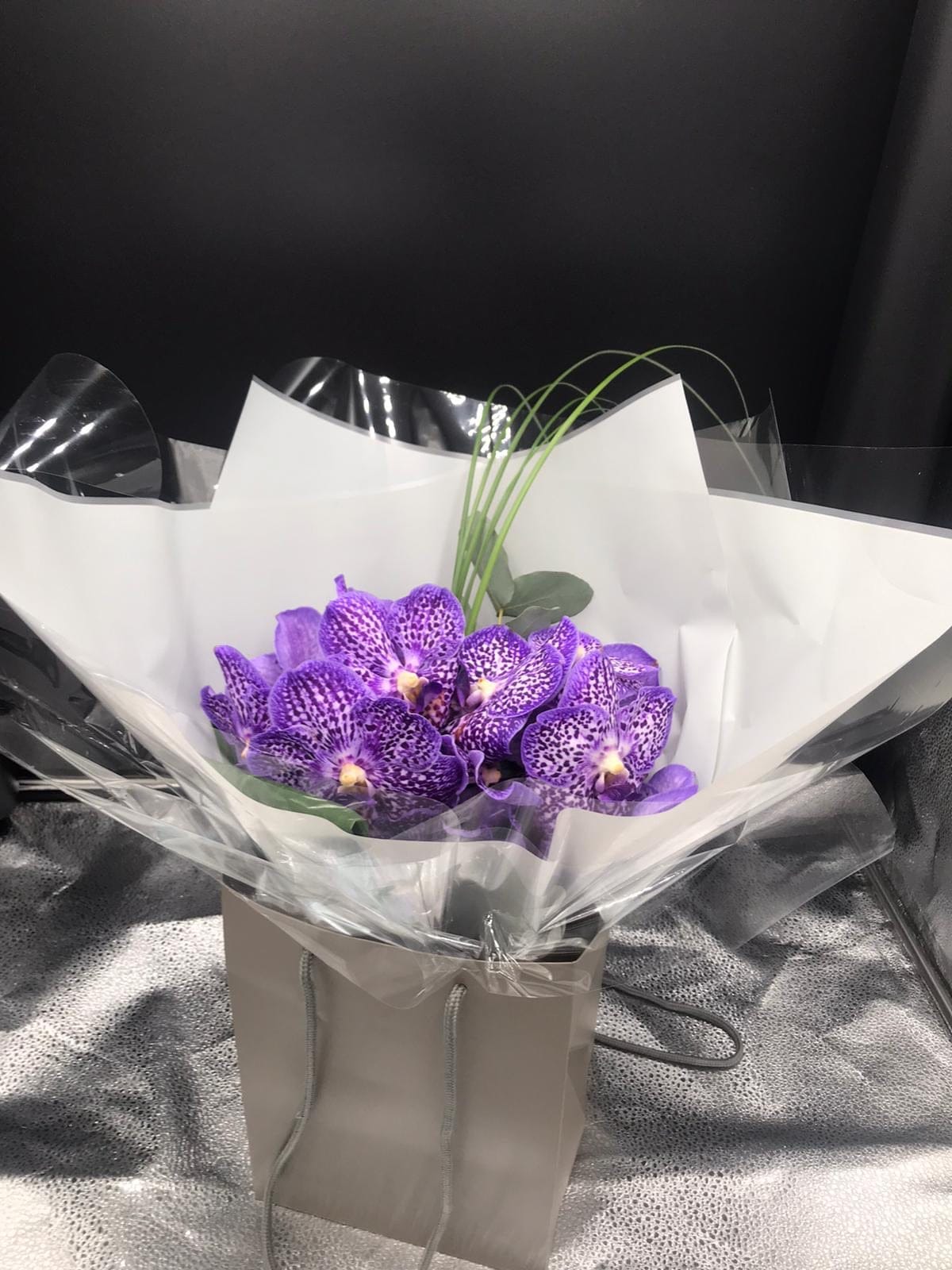 Vanda orchid bouquet - Harrys Flowers London