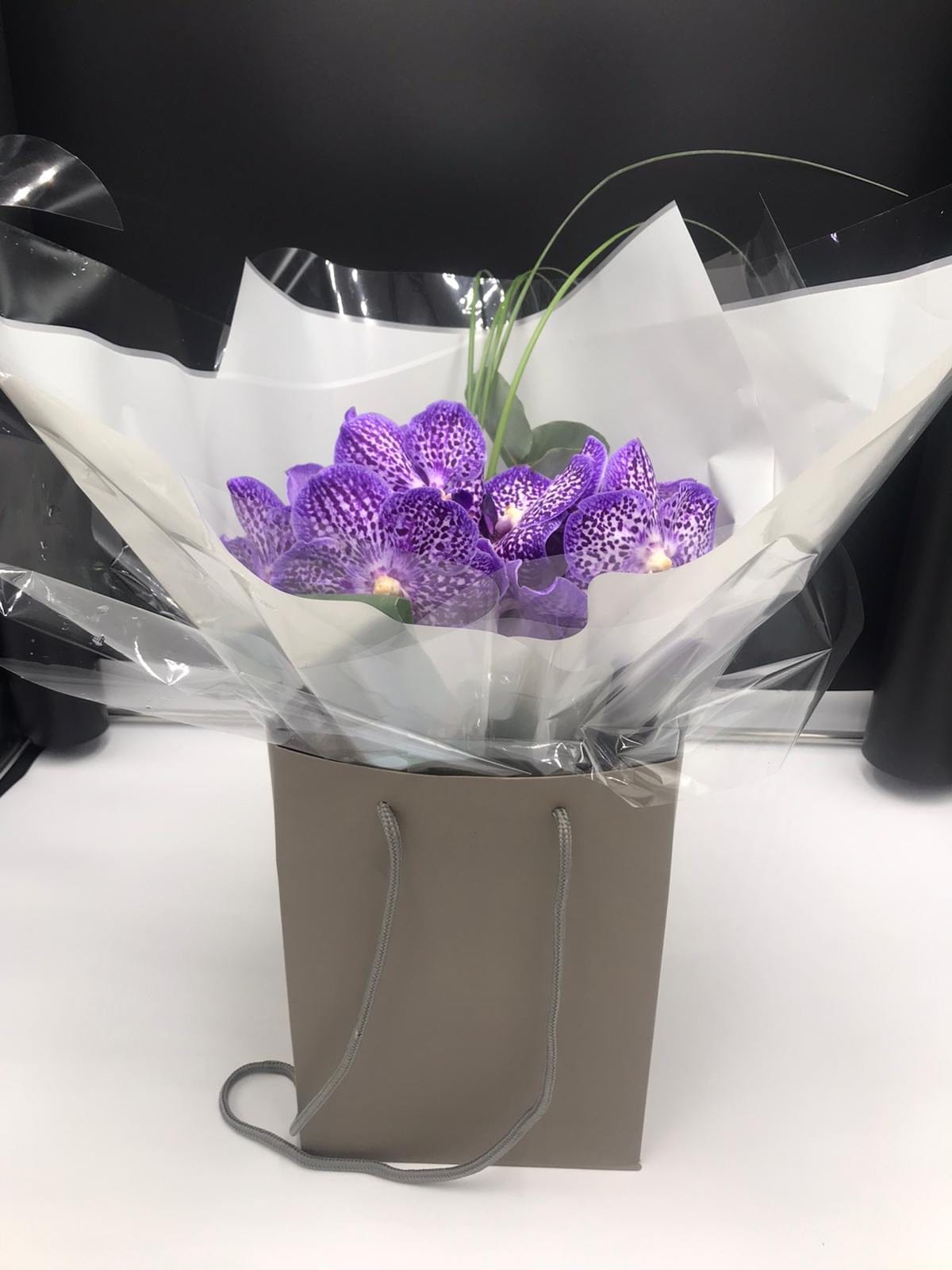 Vanda orchid bouquet - Harrys Flowers London
