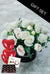 White Kisses Hatbox with Chocolates & Balloons (3) - Harrys Flowers London
